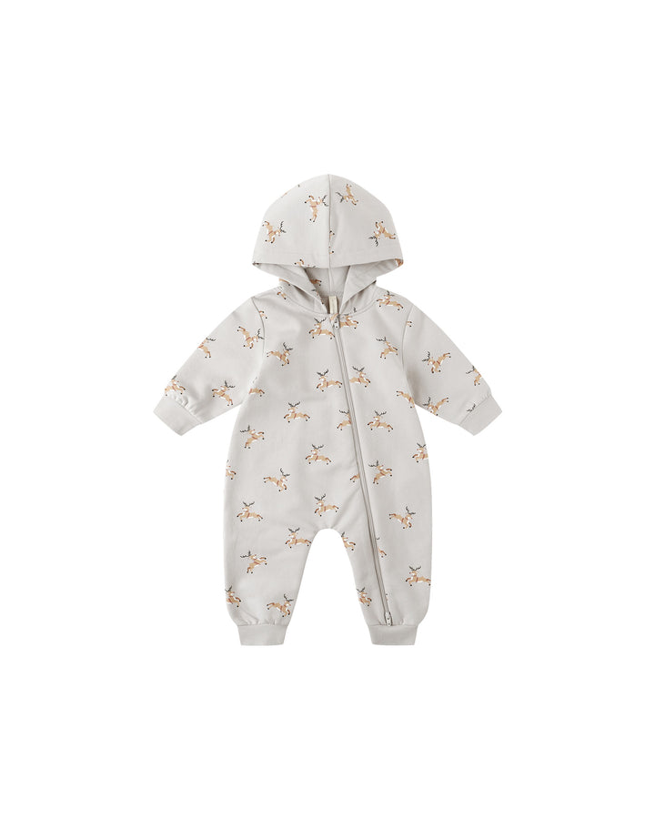 Quincy Mae Hooded Jumpsuit ||Reindeer