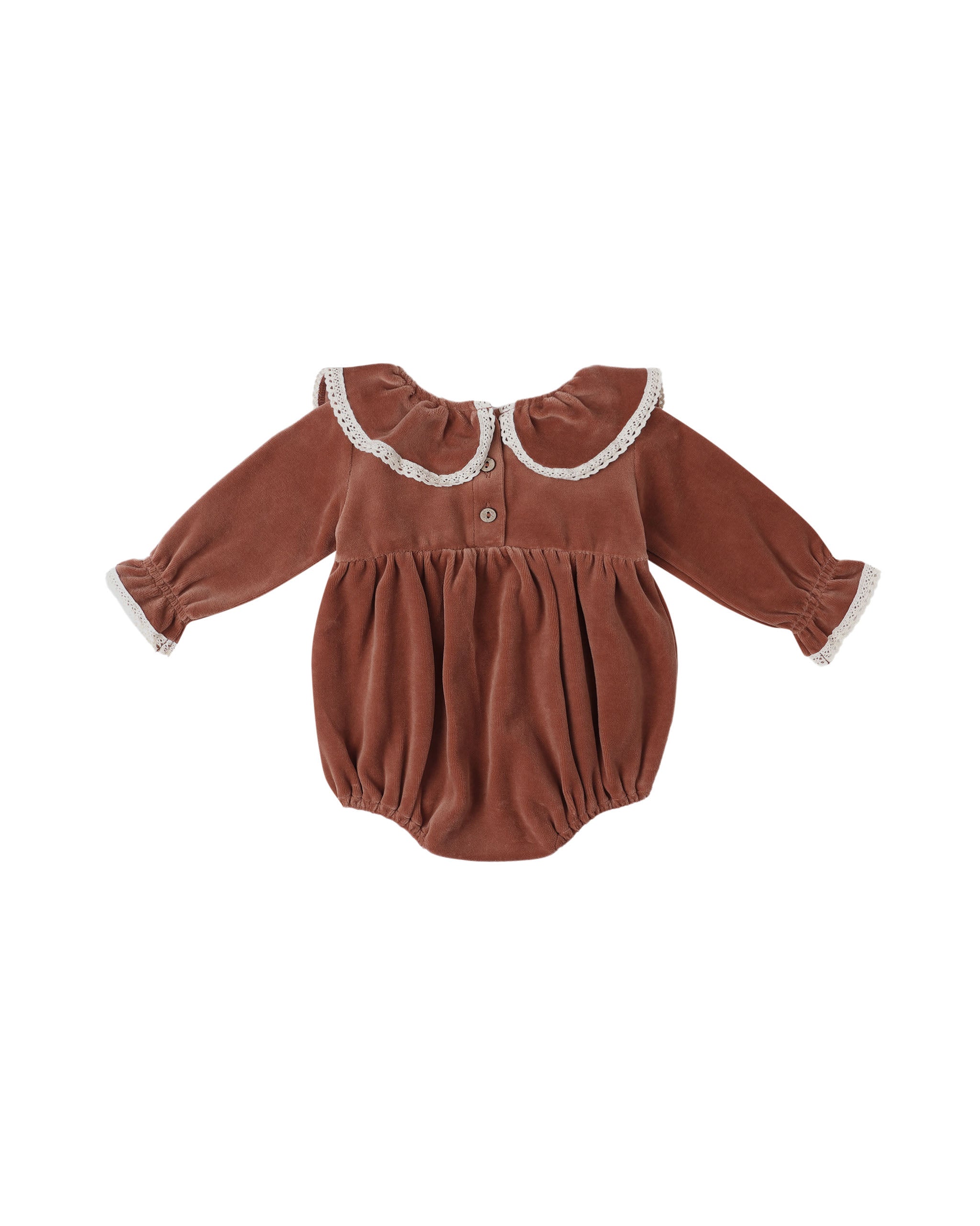 Quincy Mae Wendy Romper || Cranberry