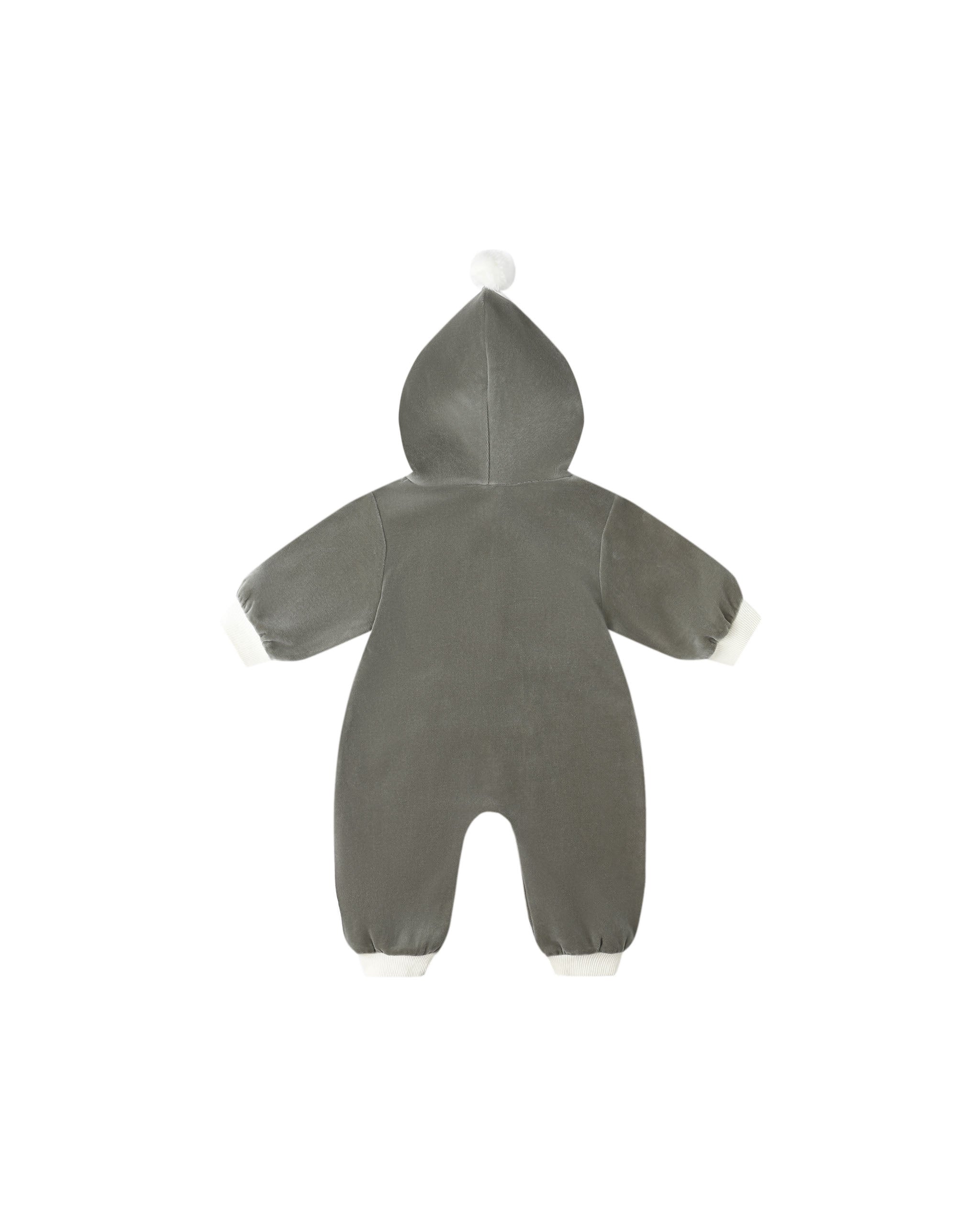 Quincy Mae Velour Zip Jumpsuit || Forest