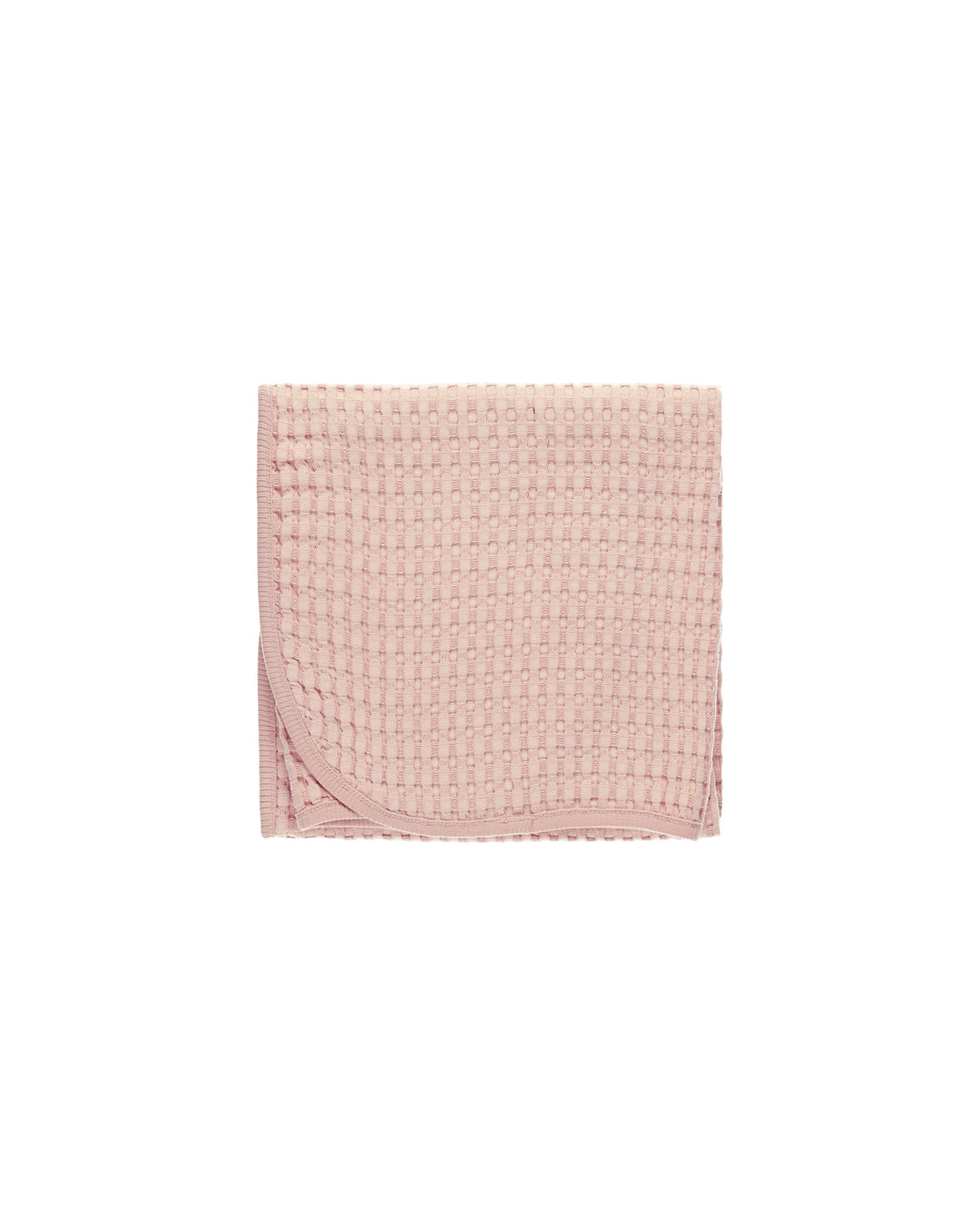 Quincy Mae Waﬄe Baby Blanket || Bubblegum