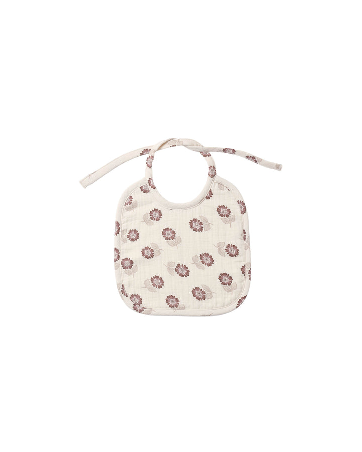 Quincy Mae Woven Tie Bib || Fall Floral