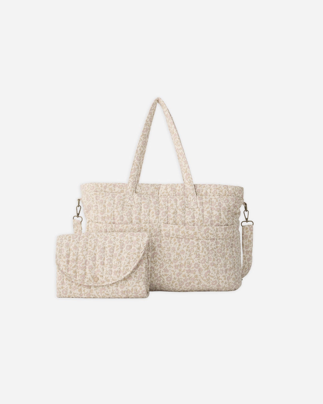 Quincy Mae Diaper Bag + Changing Pad Set || Wildflower Woven