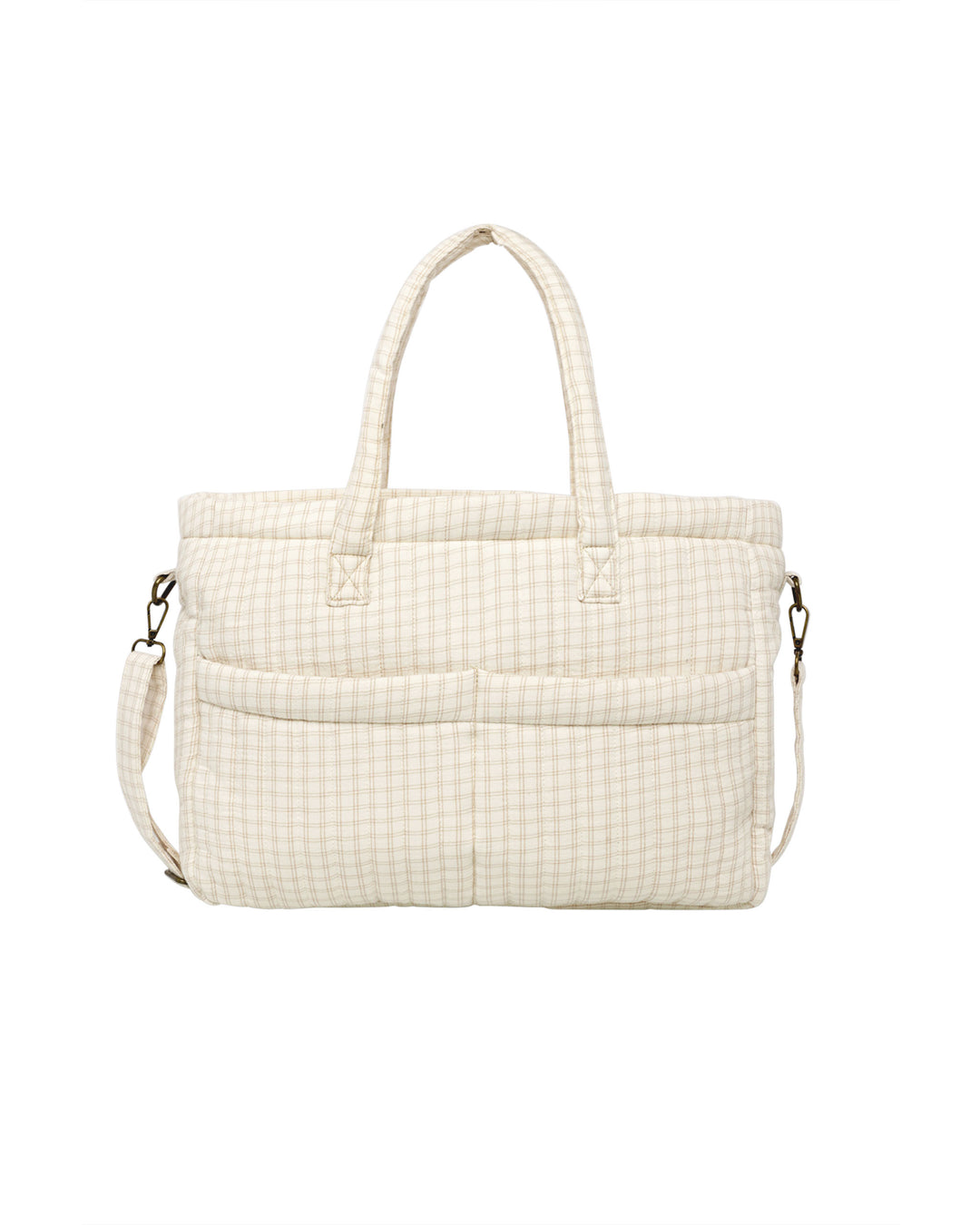 Quincy Mae Diaper Bag + Changing Pad Set || Oat Check