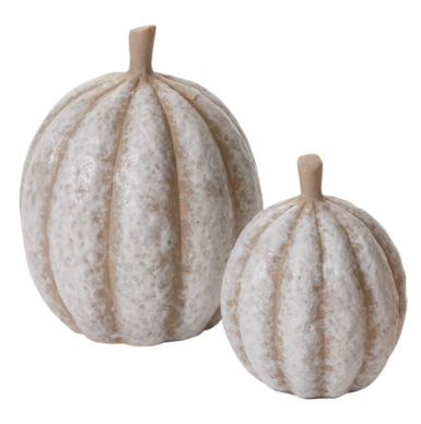 Pumpkin Patch Figurine, Gray