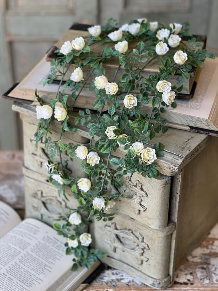 Cream Calloway Hanging Rose