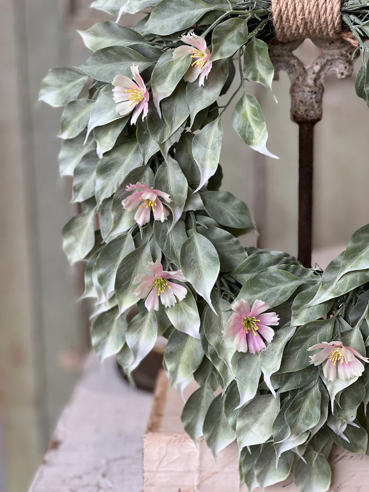 Pink Idle Hour Hanging Wreath
