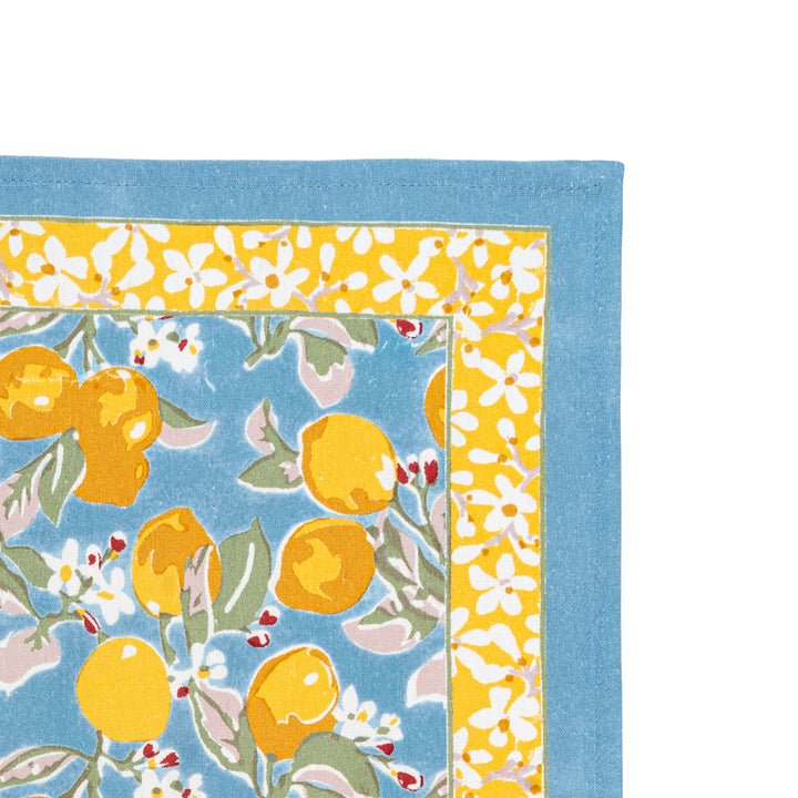 Citron Blue & Yellow Tea Towels 20x30