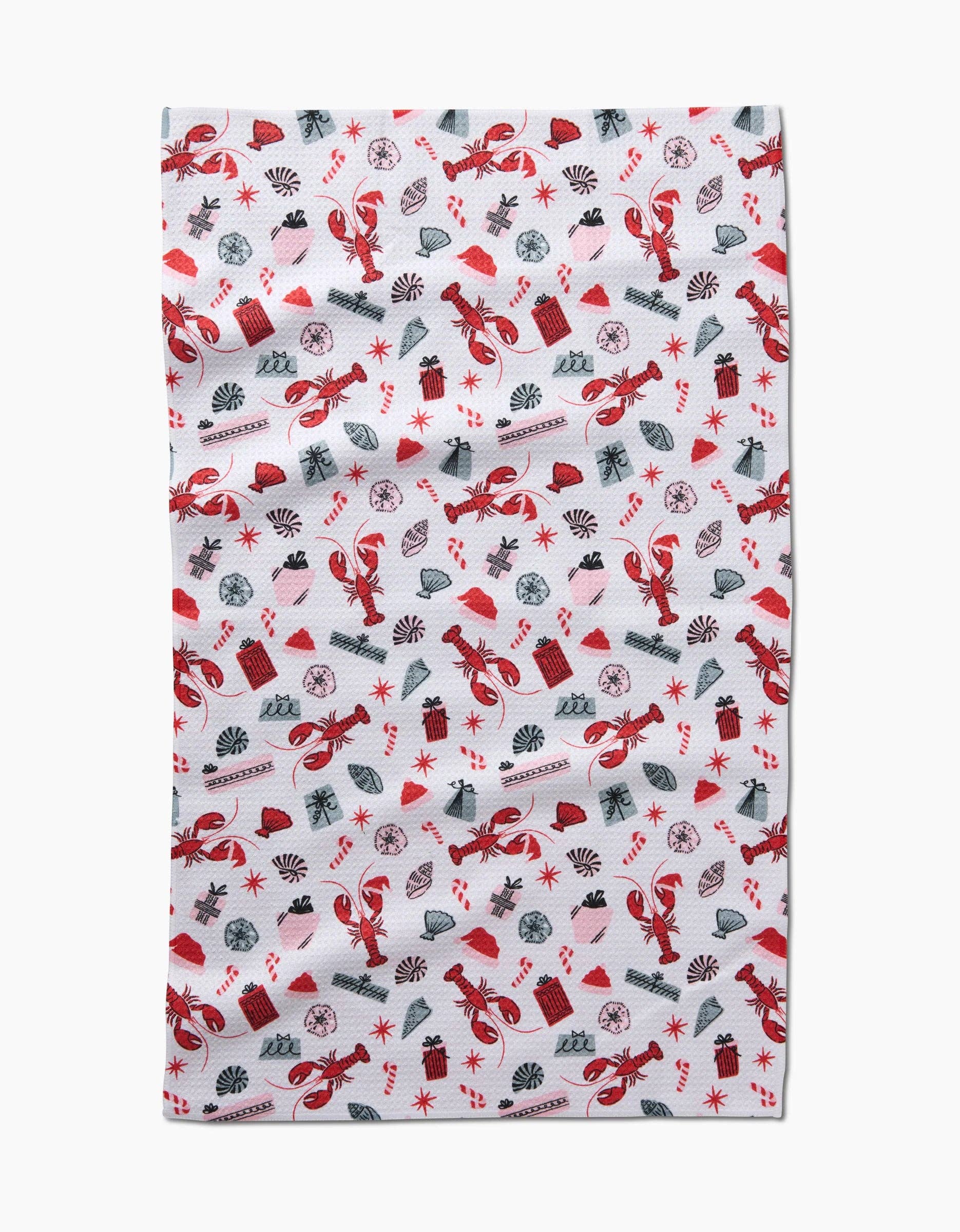 Geometry 'Lobster Holiday' Kitchen Tea Towel