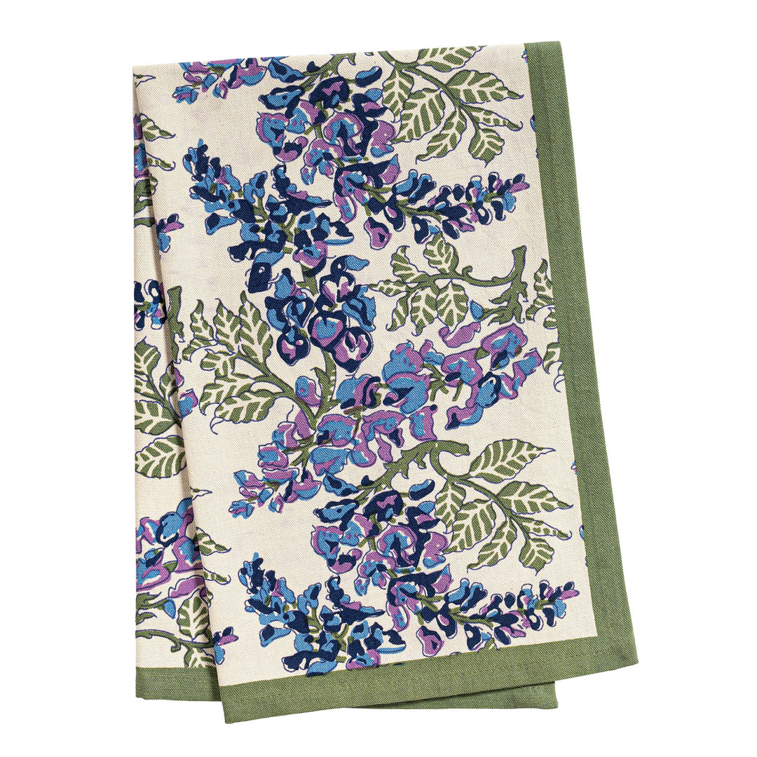 Wisteria Blue & Green Tea Towel