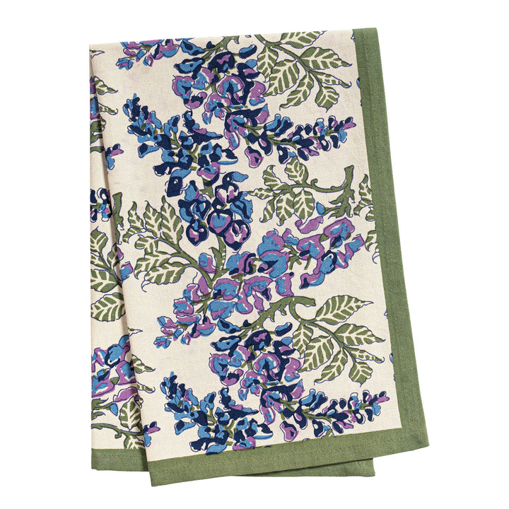 Wisteria Blue & Green Tea Towel