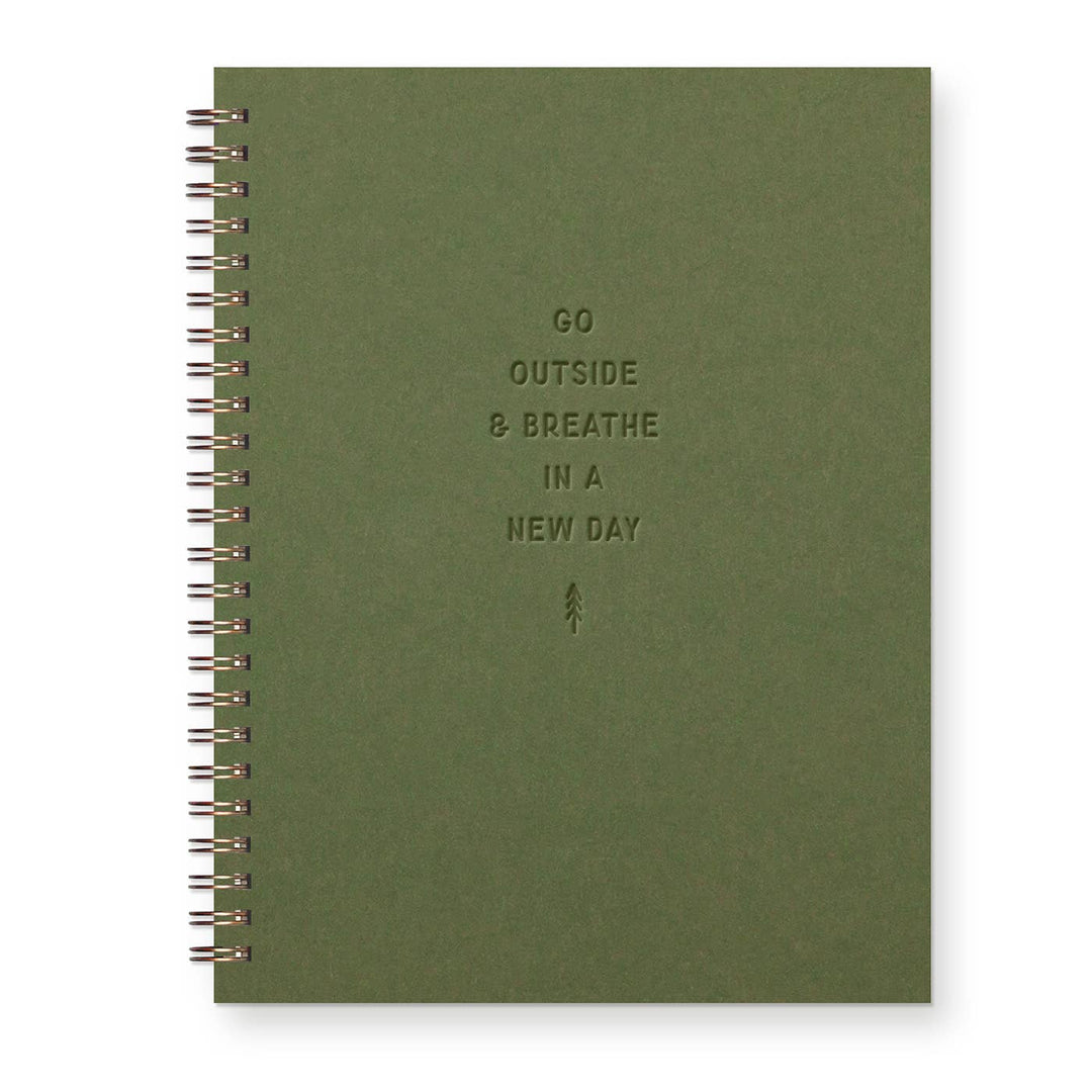 Breathe in a New Day Journal: Lined Notebook