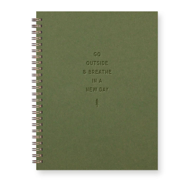 Breathe in a New Day Journal: Lined Notebook
