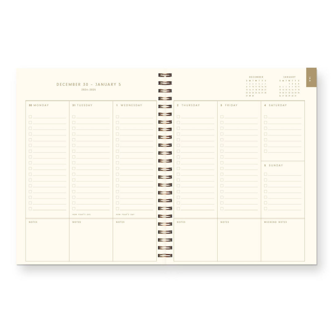 2026 Lemon Pattern Dated Planner : Calendar Year