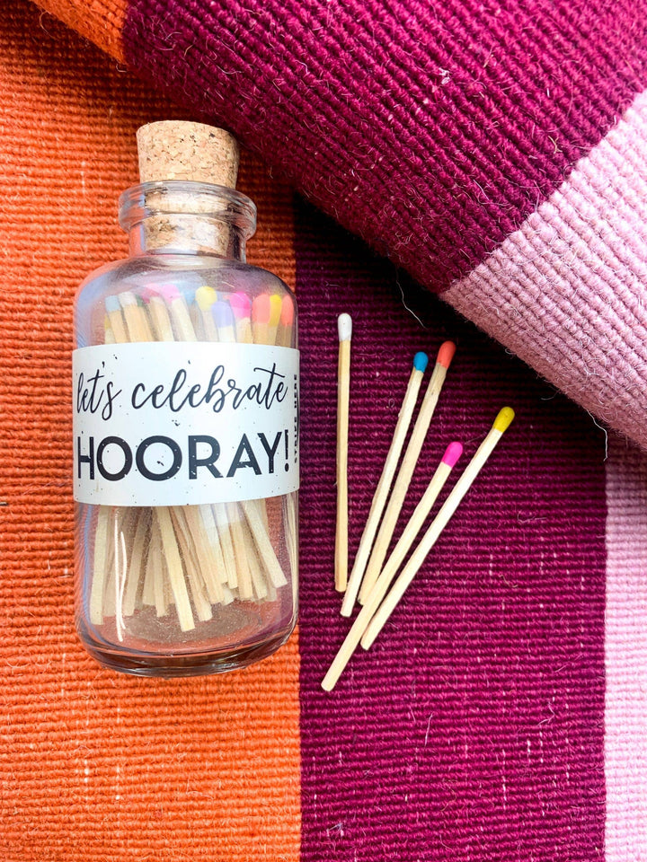Mini Apothecary Vintage Matches - Let's Celebrate HOORAY