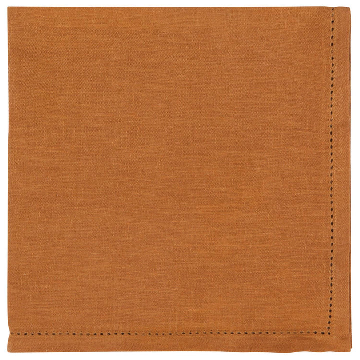 Amber Hemstitch Linen Napkins Set of 4
