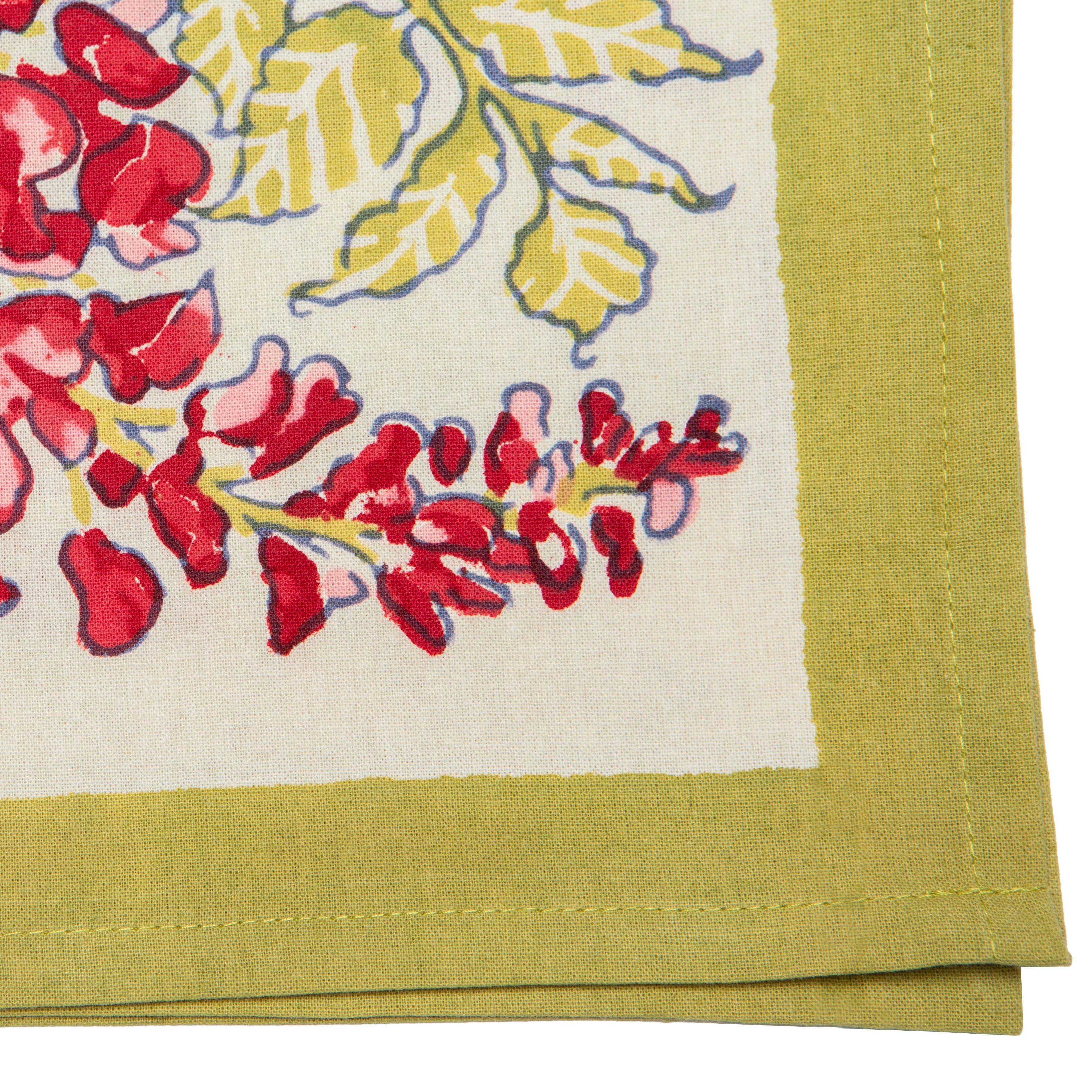 Wisteria Pink & Green Tea Towels