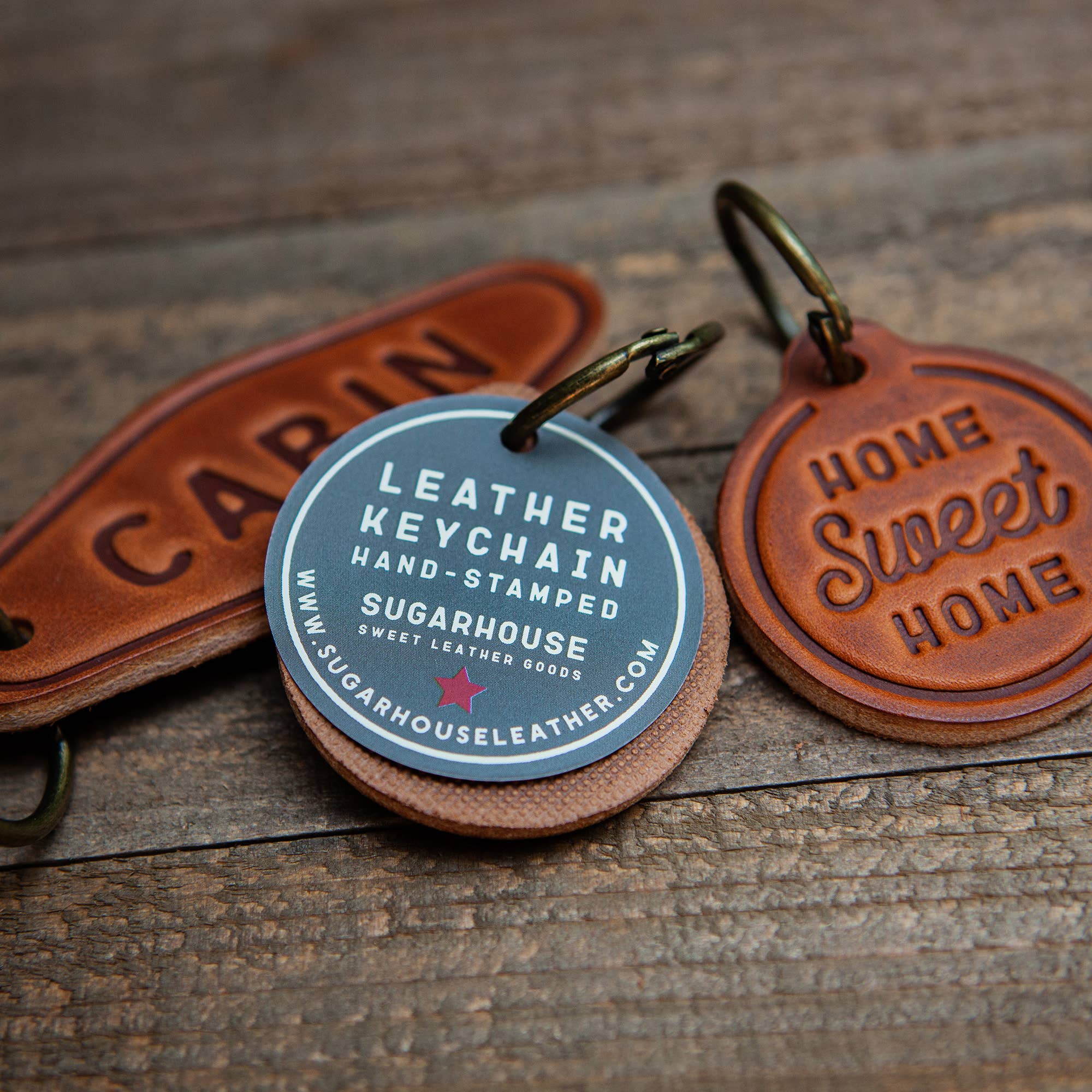 East Coaster Leather Keychain Motel Style