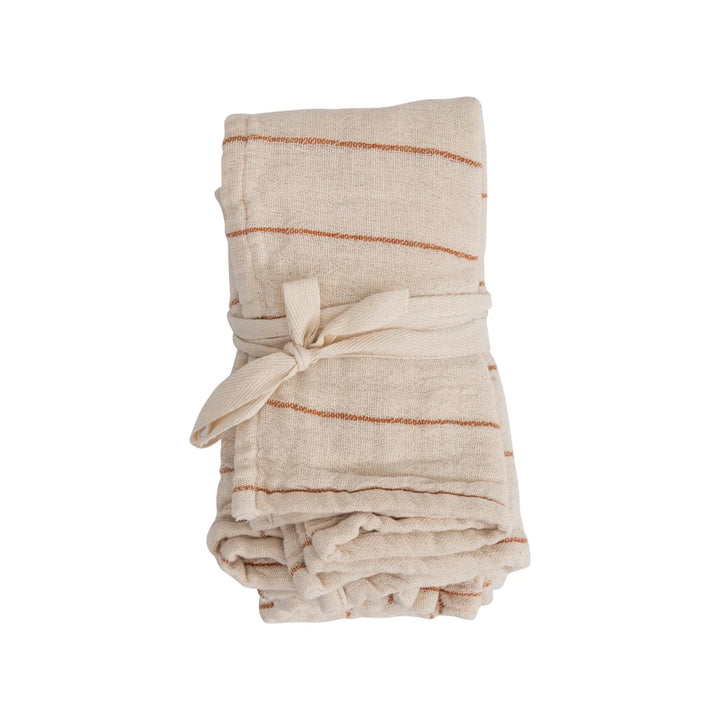 Fall Cotton Double Cloth Napkins, Set of 4