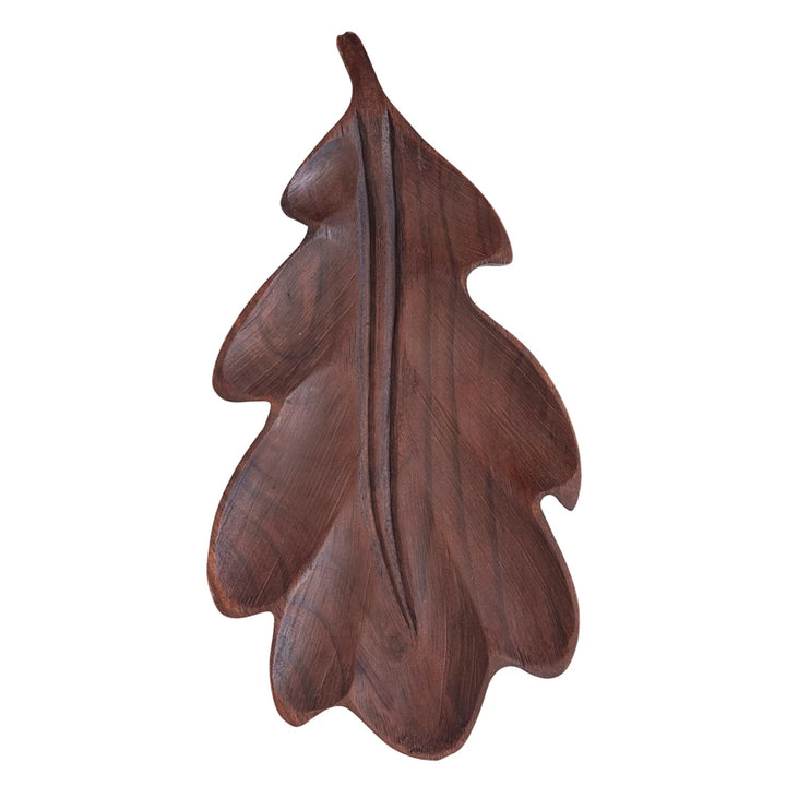 Wood Oak Leaf Shaped Serving Board