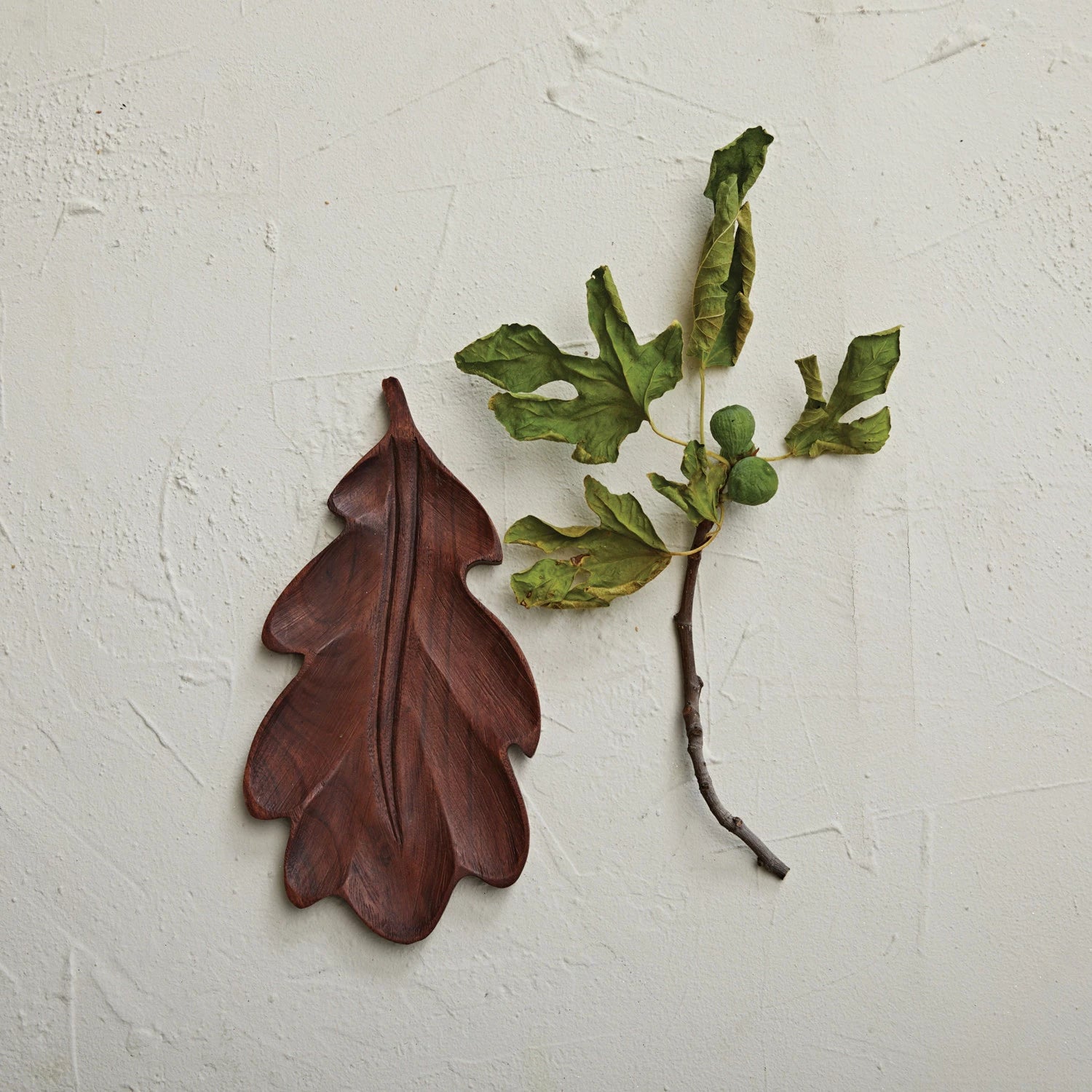 Wood Oak Leaf Shaped Serving Board