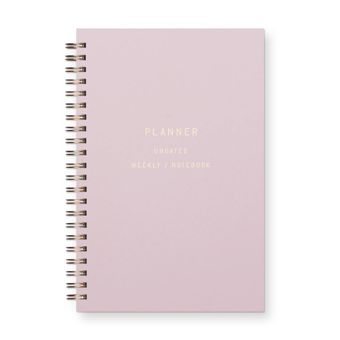 Standard Type Undated Weekly Planner Journal