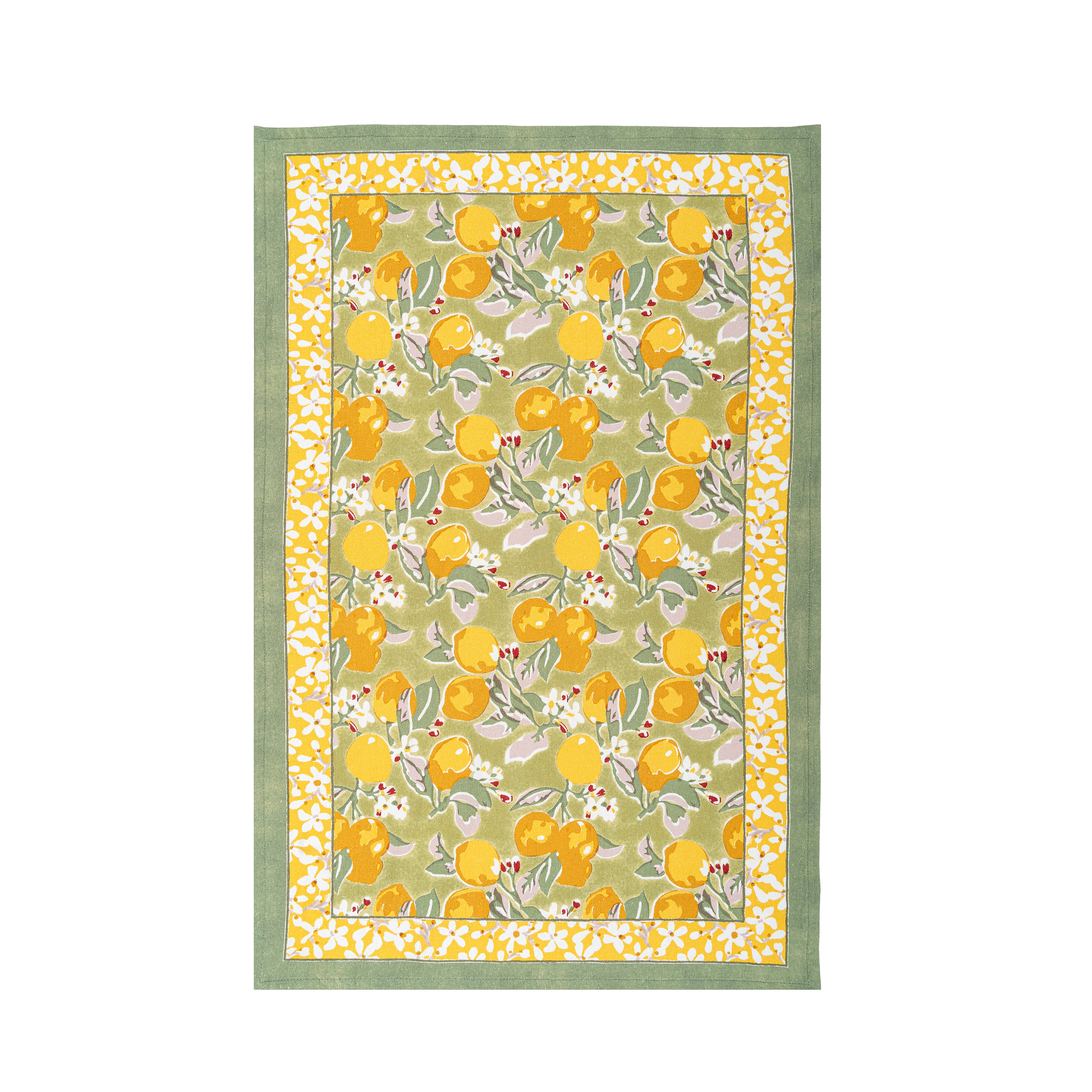 Citron Vert & Yellow Tea Towels 20x30