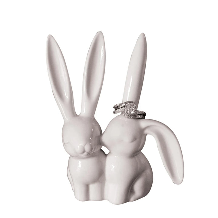 Ceramic Bunny Ring Holder