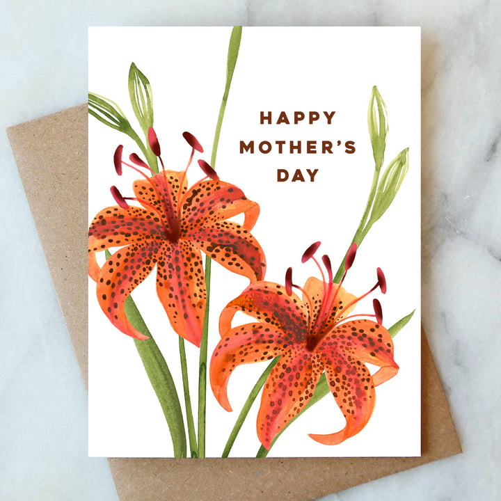 Tiger Lily Mother's Day Card | Mom & Seasonal Card