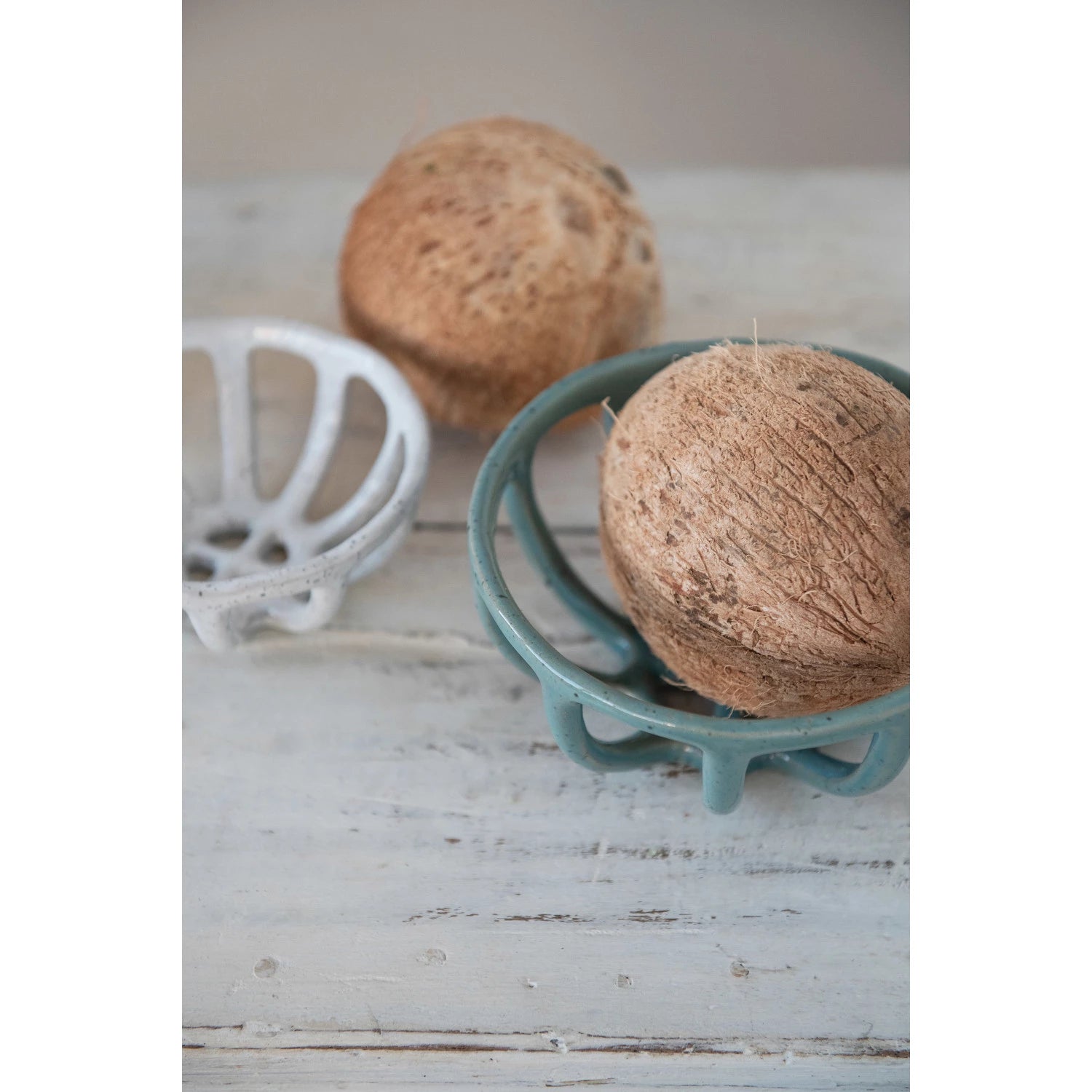 Handmade Stoneware Basket Bowls