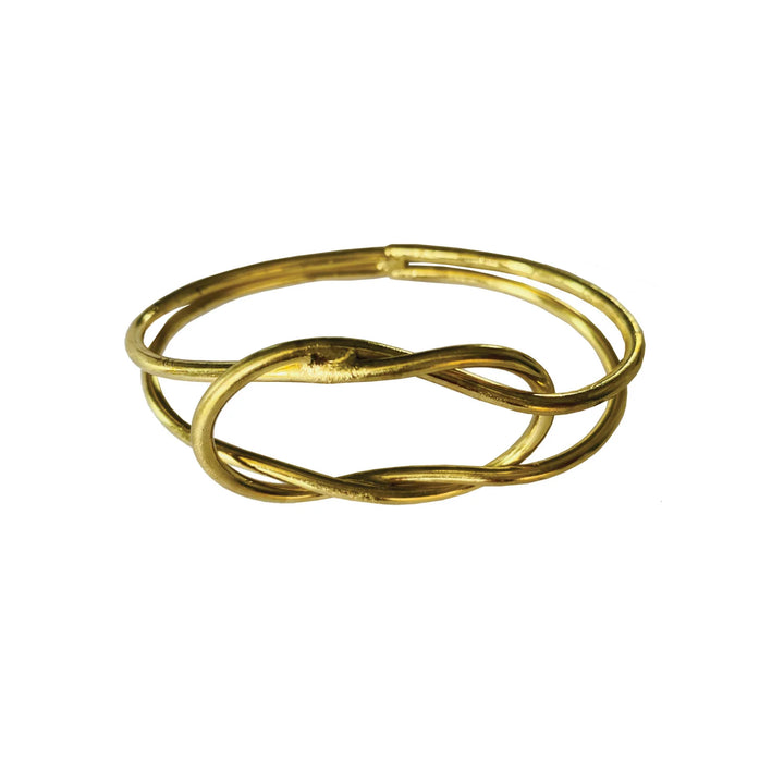 Metal Twisted Knot Napkin Rings, Set of 4