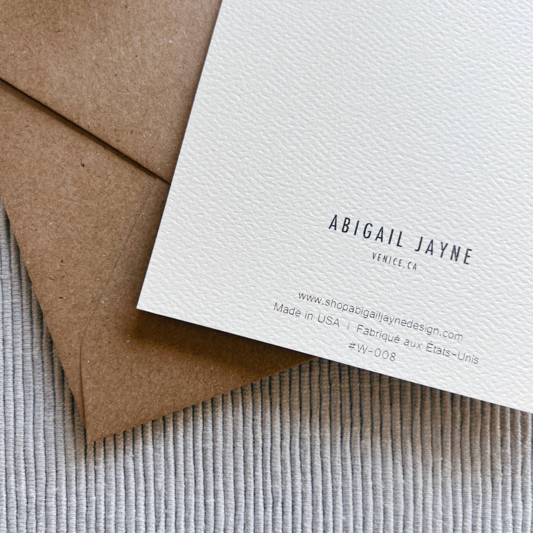 Pomegranate Botanical Blank Card