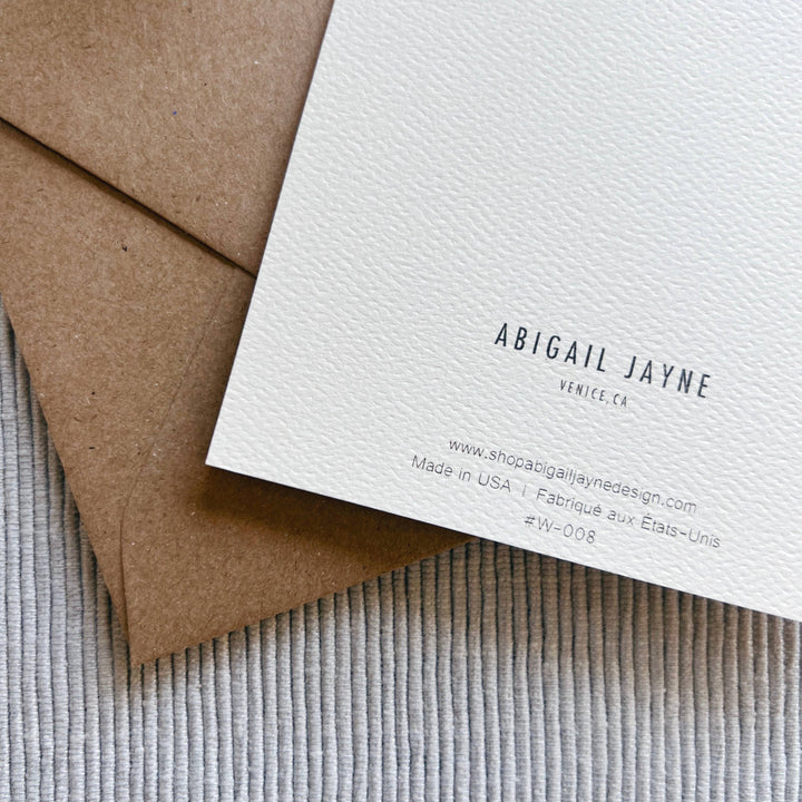 Pomegranate Botanical Blank Card