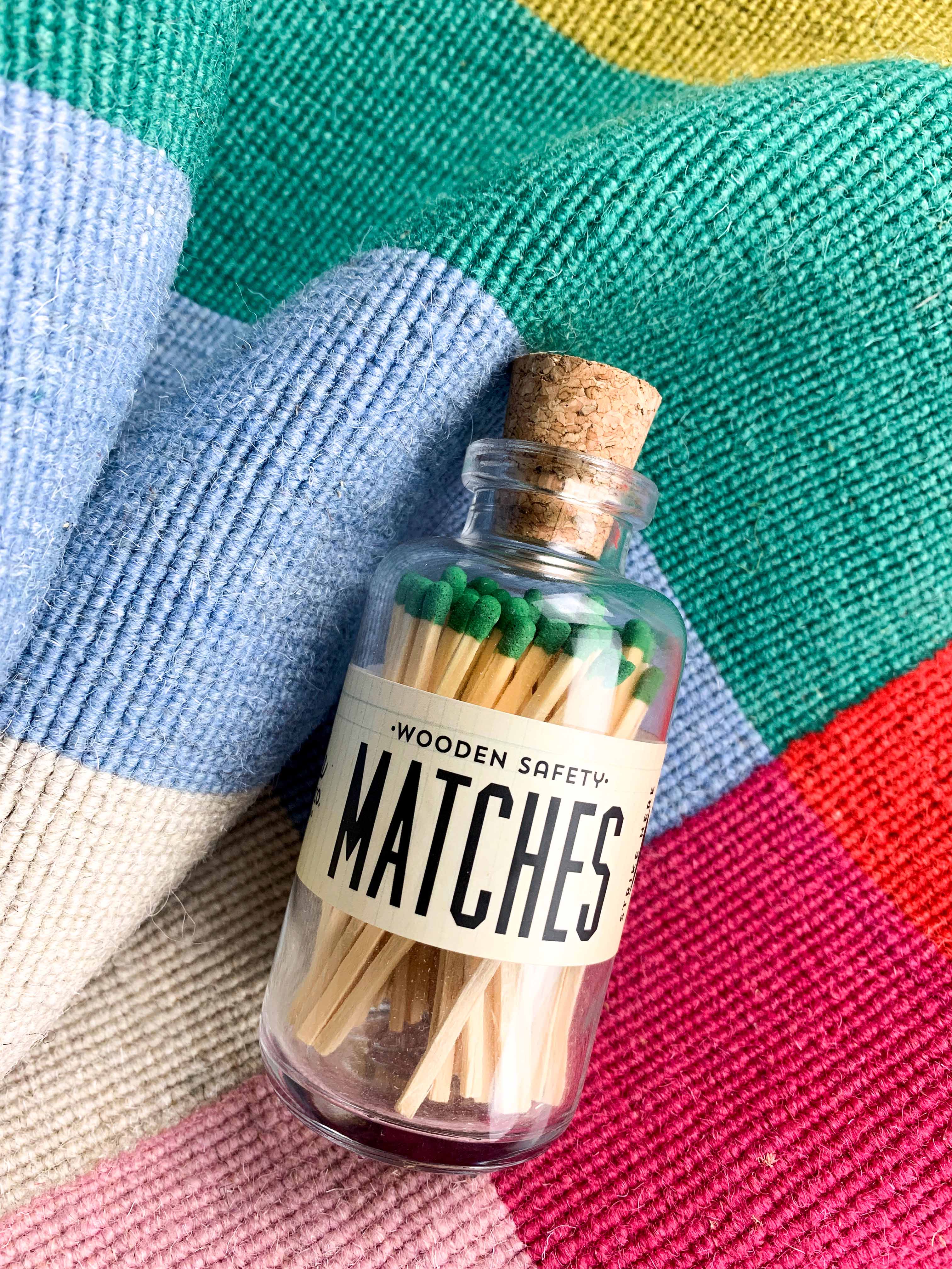 Mini Apothecary Vintage Green Matches