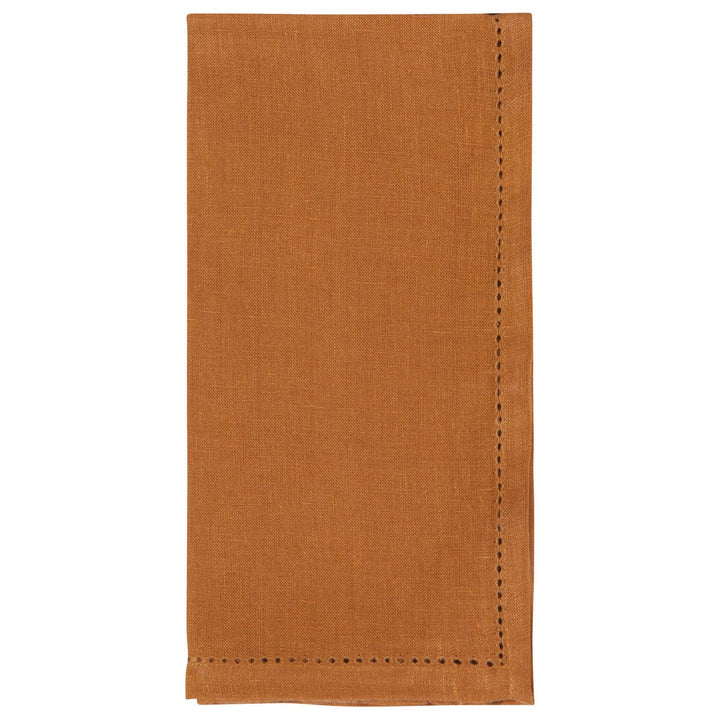 Amber Hemstitch Linen Napkins Set of 4