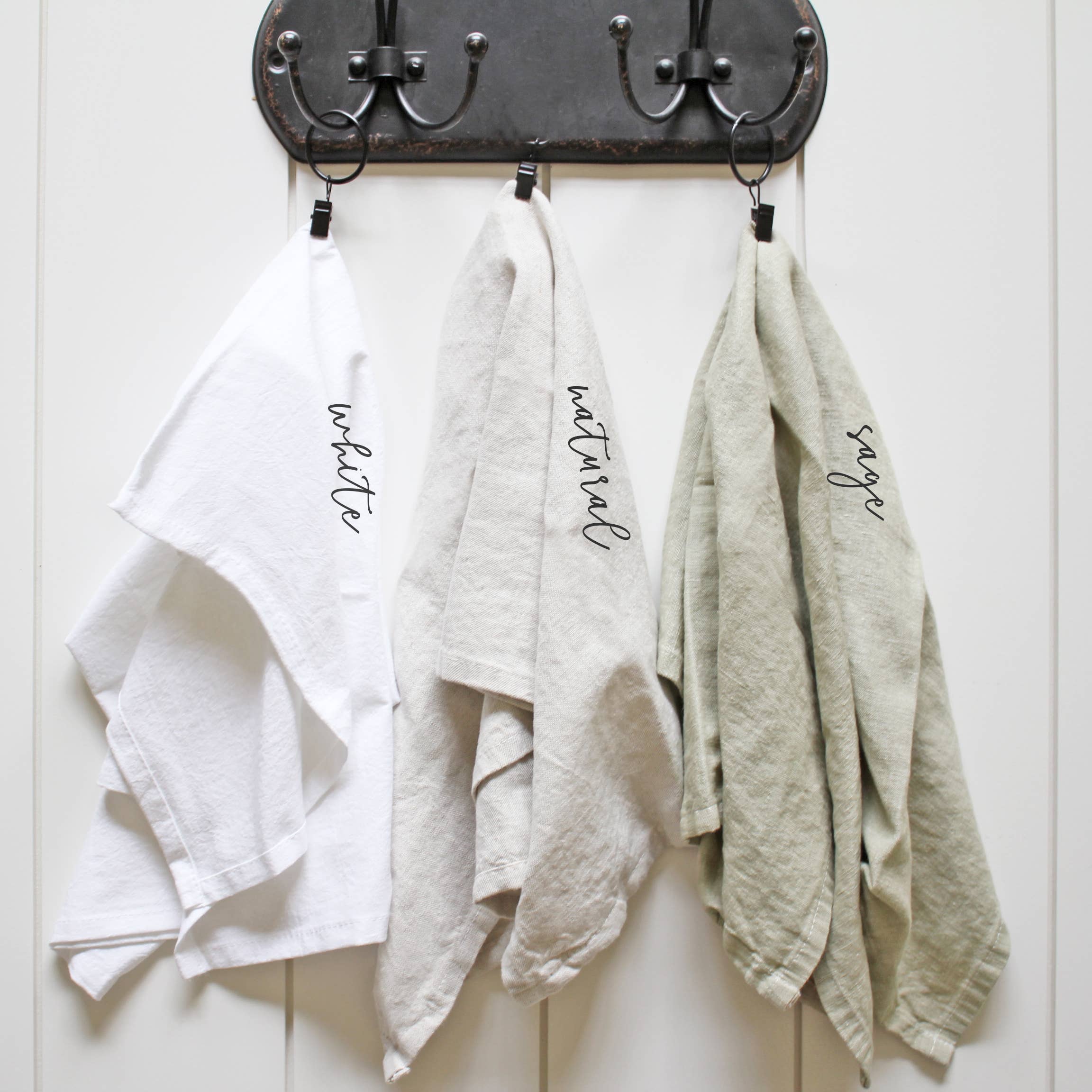 Concord, NH Fall Home Tea Towel: Natural • Cotton/Linen Blend