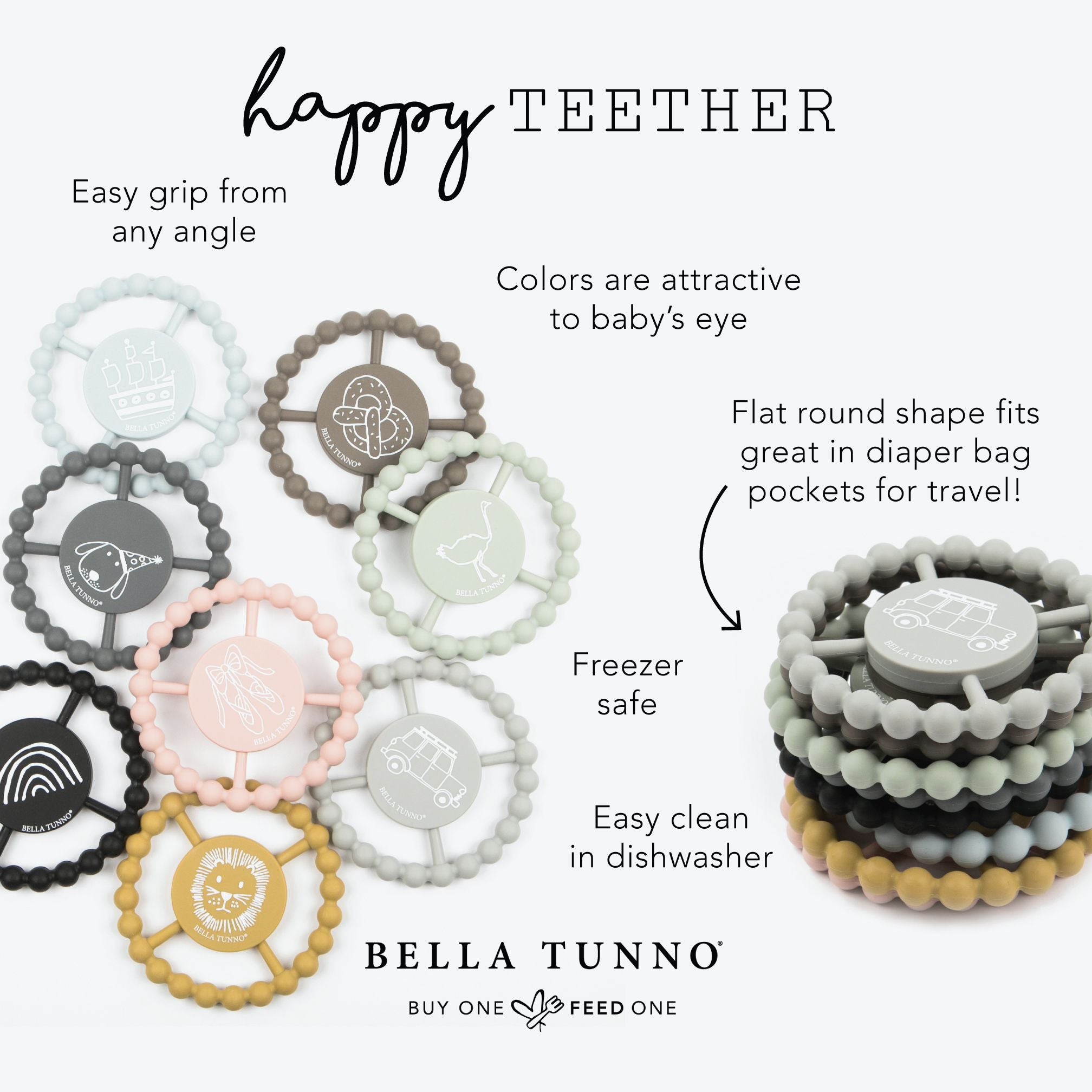 Bella Tunno 'Party Animal' Happy Teether