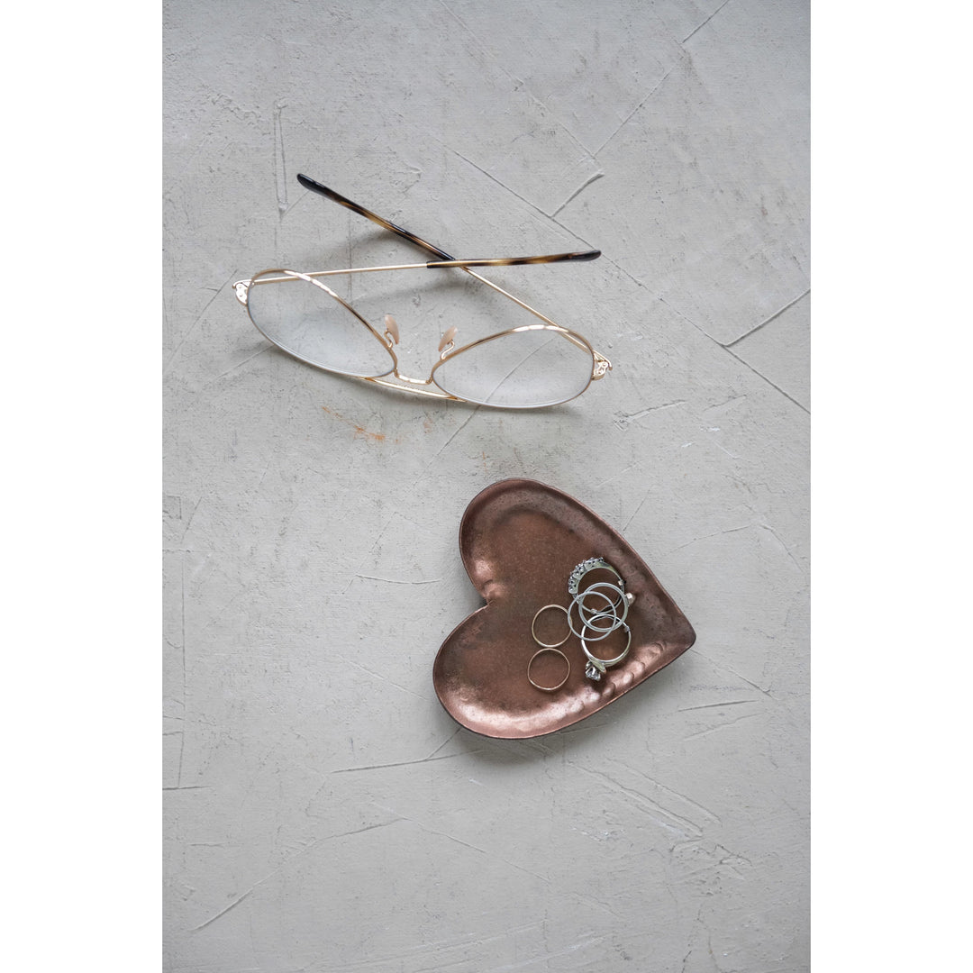 Metal Heart Shaped Tray