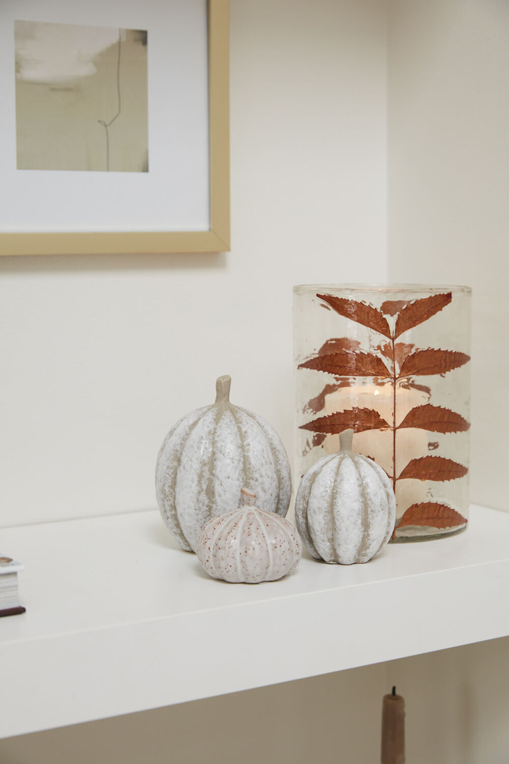 Pumpkin Patch Figurine, Gray