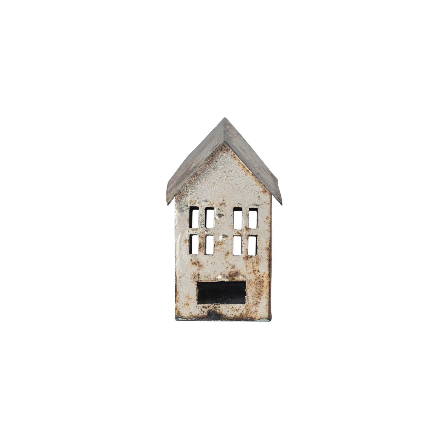 Metal House, Antique Pewter Finish - Small