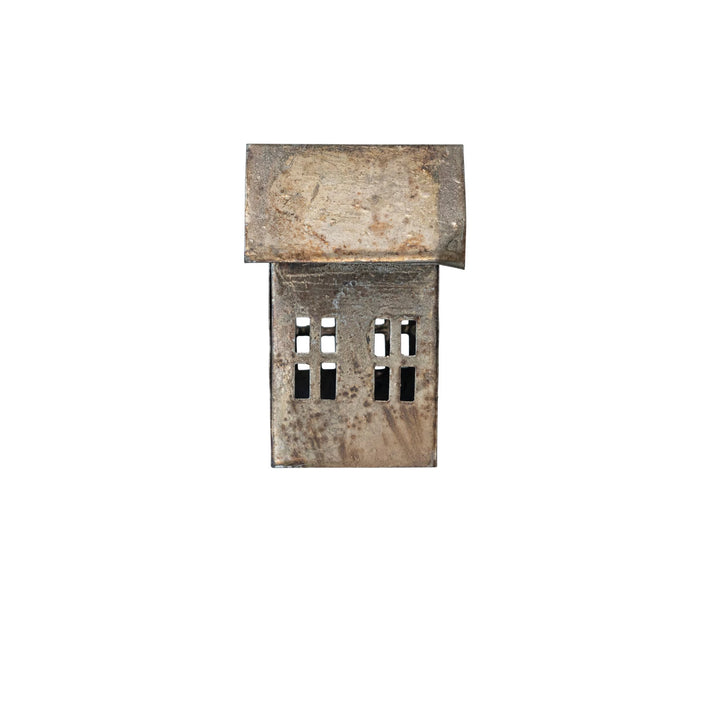 Metal House, Antique Pewter Finish - Small