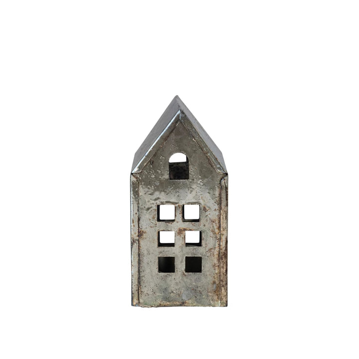 Metal House, Antique Pewter Finish - Large