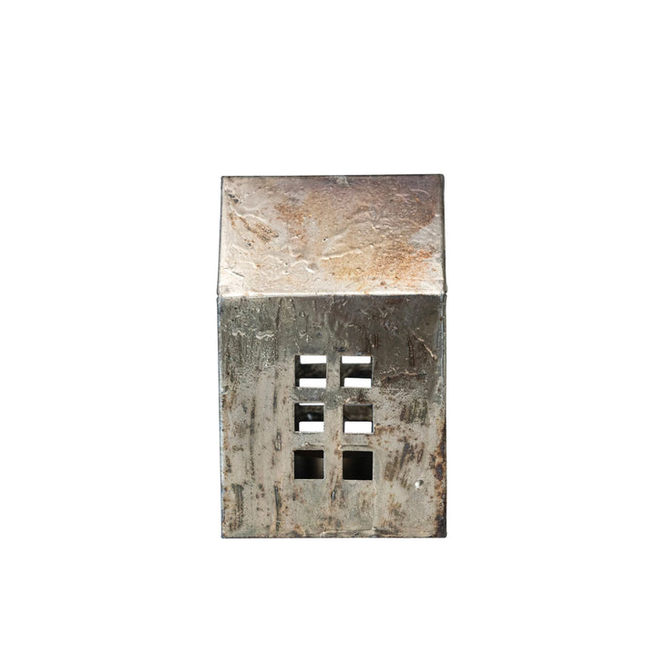 Metal House, Antique Pewter Finish - Large
