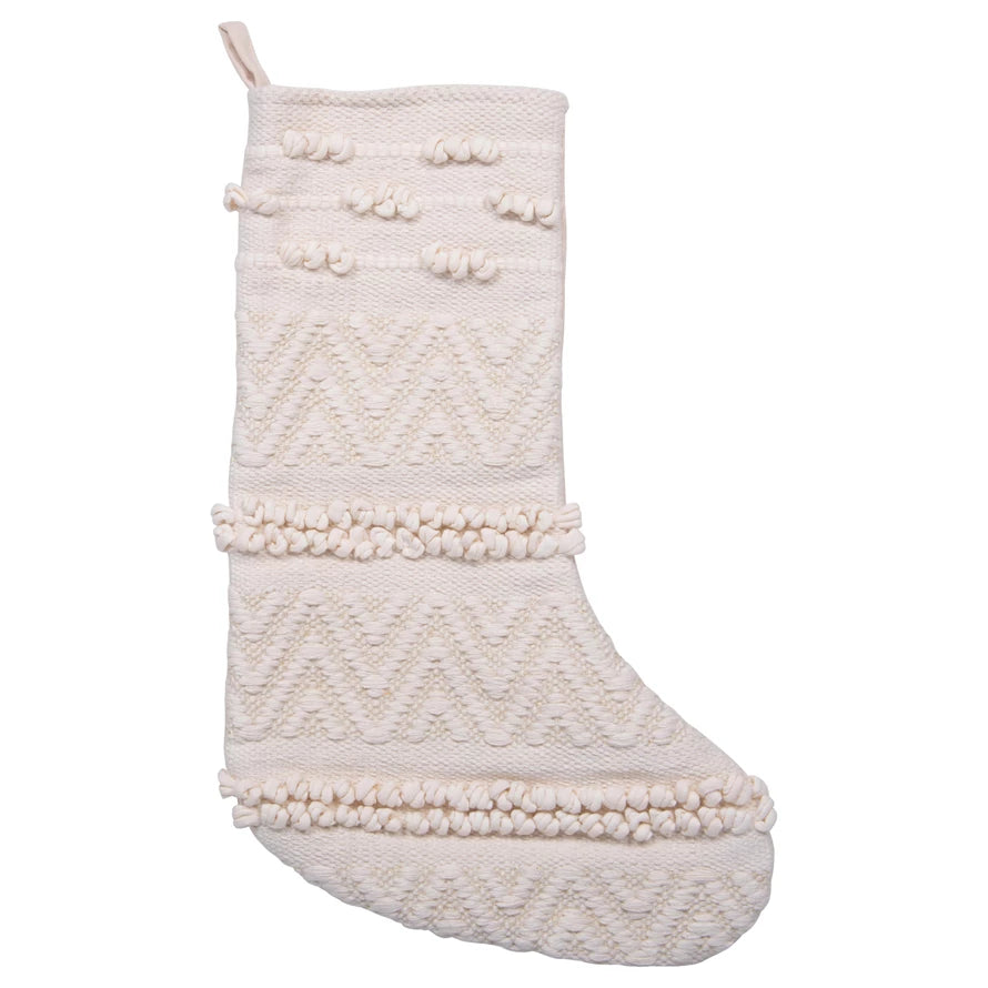 Woven Cotton Blend Stocking