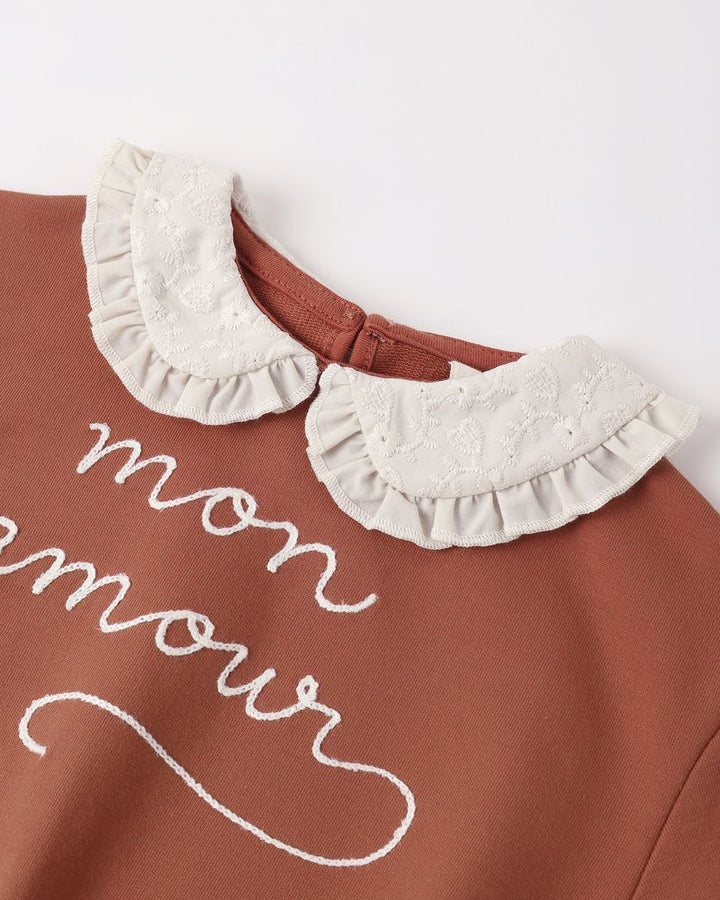 Quincy Mae Collared Sweatshirt || Mon Amour