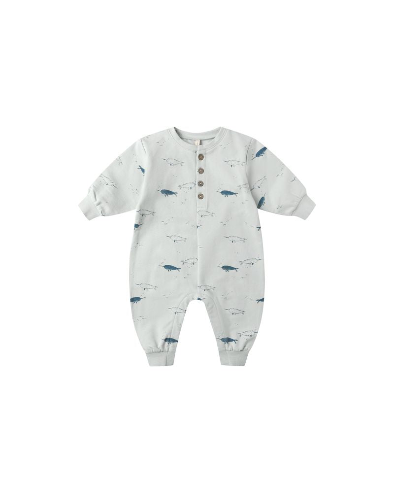 Quincy Mae Relaxed Fleece Jumpsuit | Narwhals