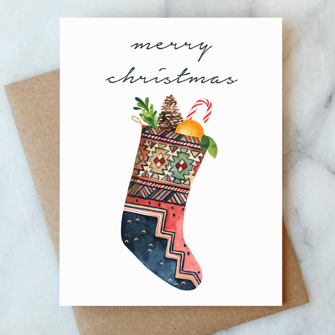 Christmas Stocking Card - Set of 6