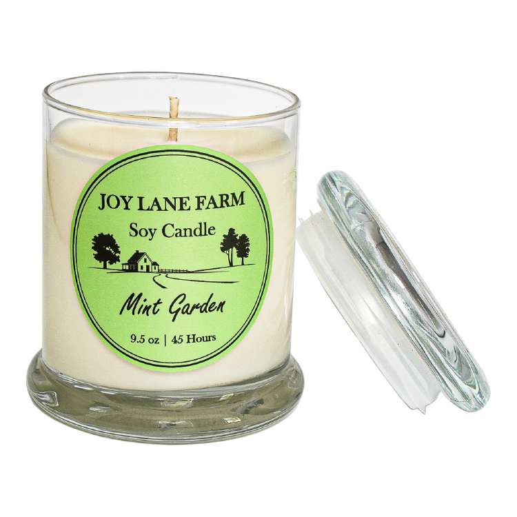 Mint Garden - Non-toxic, Farmhouse, Country, Soy Candle