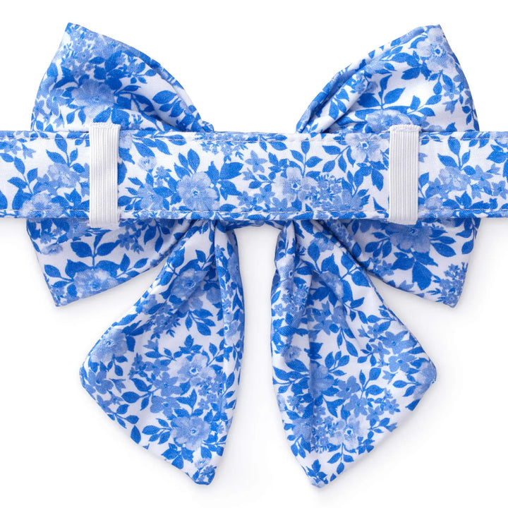 Foggy Dog 'Blue Roses' Spring Lady Dog Bow