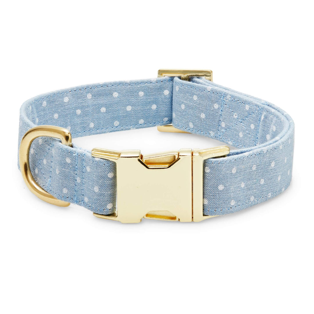 Foggy Dog 'Chambray Dots' Dog Collar