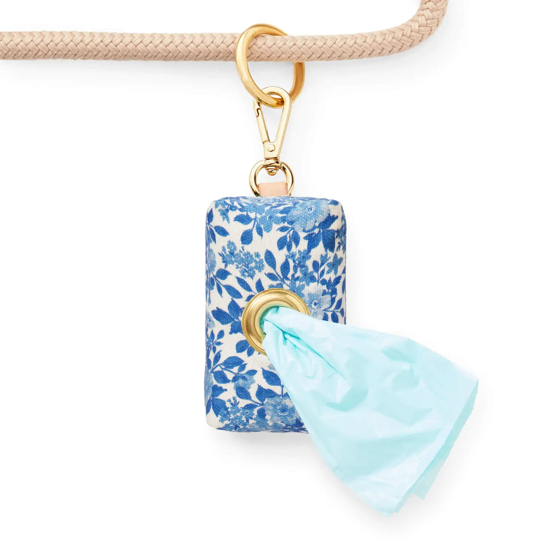 Foggy Dog 'Blue Roses' Spring Poop Bag Dispenser